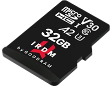 goodram M2AA IRDM MICROCARD R170/W60 32GB Kit, UHS-I U3, A2, Class 10