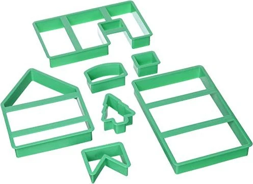 Städter Hexenhaus Lebkuchenhaus Ausstecher-Set grün, 7-tlg.