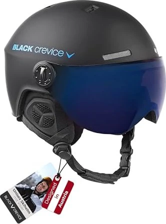 Black Crevice Gstaad Helm schwarz/blau
