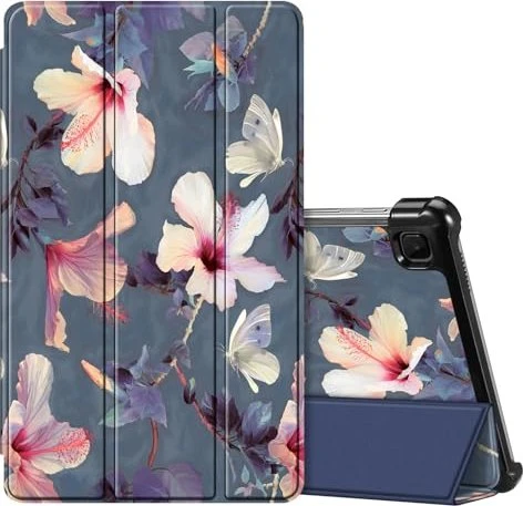 Fintie Slim Case für Samsung Galaxy Tab A7 Lite 8.7", blooming hibiscus