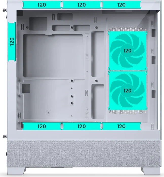 Phanteks XT View Matrix White, weiß, Glasfenster