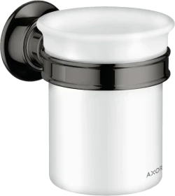 Hansgrohe Axor Montreux Zahnputzbecher mit Halter polished black chrome