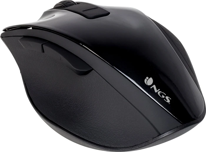 NGS Bow Wireless Ergonomic Mouse schwarz, USB