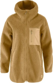 Fjällräven Vardag Pile Fleece Long Funktionsjacke buckwheat brown (Damen)