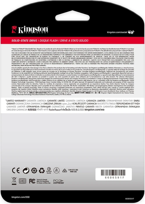 Kingston NV1 NVMe PCIe SSD 250GB, M.2 2280 / M-Key / PCIe 3.0 x4