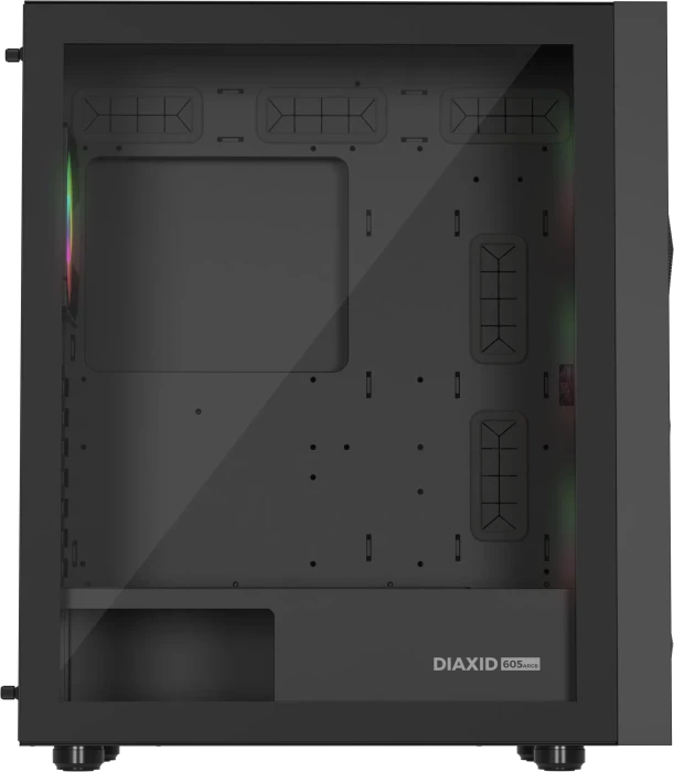 Genesis Diaxid 605 ARGB, schwarz, Glasfenster