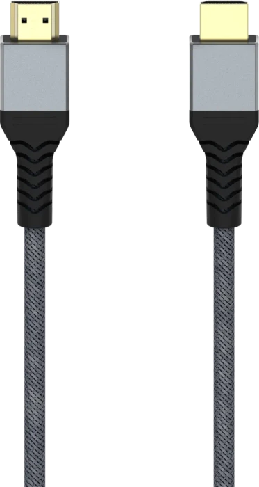 Hama 8K Ultra High Speed HDMI Kabel grau/schwarz, 2m