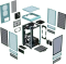 Thermaltake The Tower 200 Turquoise, türkis, Glasfenster, Mini-ITX Vorschaubild