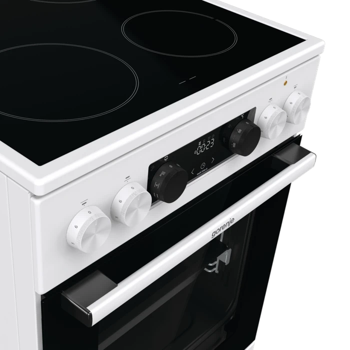 Gorenje GEC5C41WG Elektroherd mit Glaskeramik-Kochfeld