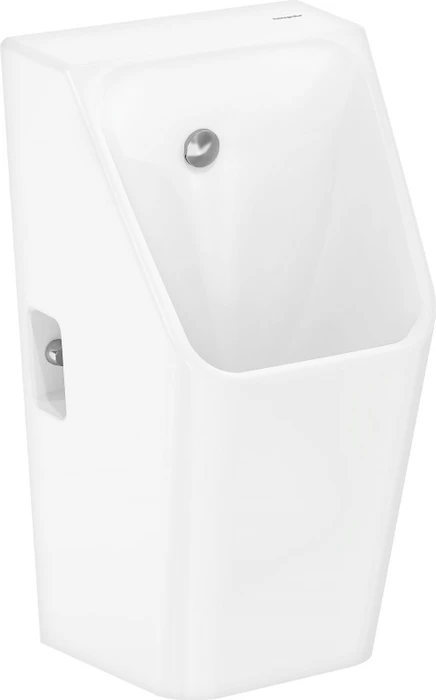 Hansgrohe EluPura Original Q Urinal 600/300 mit Zulauf von hinten und Ablauf nach unten/hinten spülrandlos, SmartClean