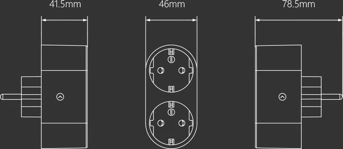 Gosund SP211 Smart Wi-Fi Plug 2-fach, Smart-Steckdose mit Strommessfunktion