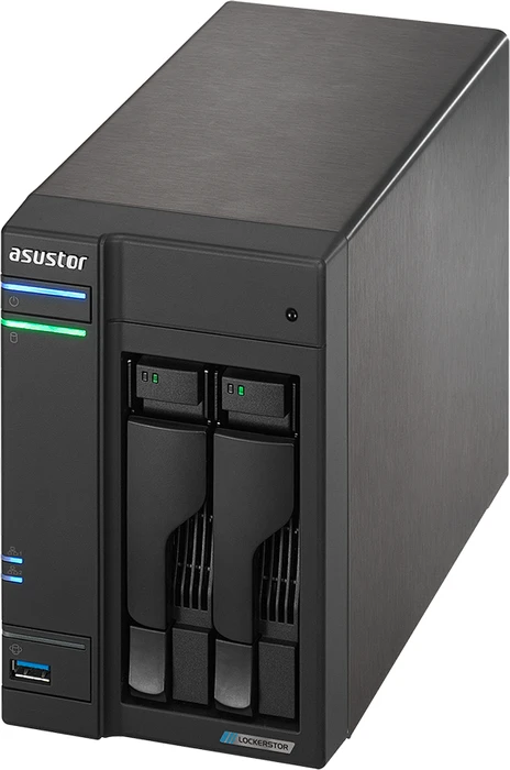 Asustor Lockerstor 2 AS6602T 12TB, 4GB RAM, 2x RJ-45 2.5GBase-T, 3x USB-A 3.0