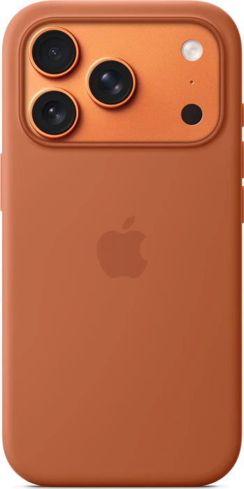 Apple Silikon Case mit MagSafe für iPhone 17 Pro terracotta