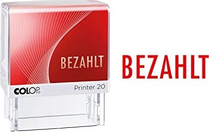 COLOP Printer 20 LGT Textstempel, 38x14mm, rot