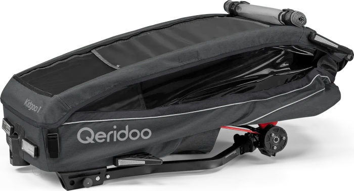 Qeridoo Kidgoo 1 Fahrradanhänger steel grey (Modell 2023)