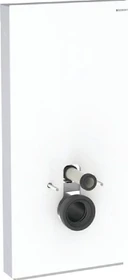 Geberit Monolith Sanitärmodul für Wand-WC, 101cm, Glas weiß/Aluminium
