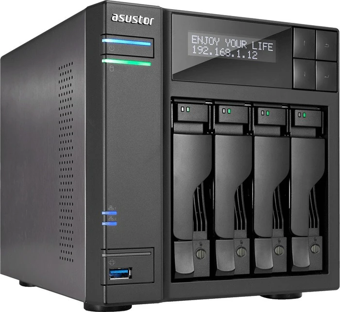 Asustor AS6404T, 8GB RAM, 2x RJ-45 1000Base-T, 1x USB-C 3.0