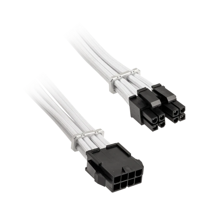 BitFenix Alchemy 3x 8-Pin PCIe Aluminum Comb Extensions Cable Kit, Verlängerungs-Kit für Netzteile, weiß