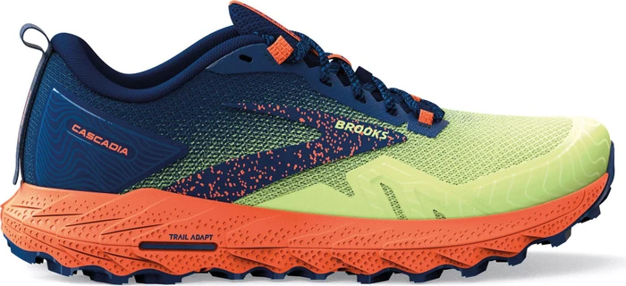 Brooks Cascadia 17 sharp green/navy/firecracker (Herren)