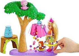 Mattel Barbie - Dschungelabenteuer Barbie und Chelsea Pinataspaß-Spielset