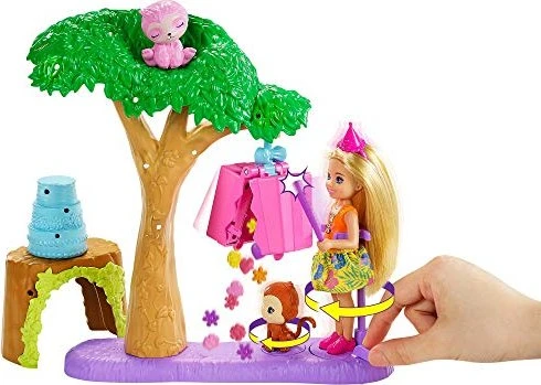 Mattel Barbie - Dschungelabenteuer Barbie und Chelsea Pinataspaß-Spielset