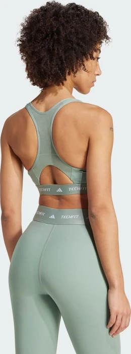 adidas Techfit Sport-BH silver green (Damen)