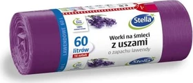 Stella Müllbeutel Lavendel mit Henkeln 60l, 16 Stück