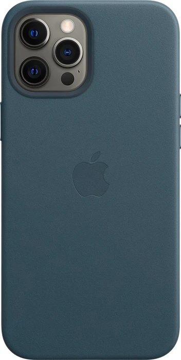 Apple Leder Case mit MagSafe für iPhone 12 Pro Max baltischblau