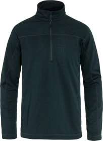 Fjällräven Abisko Lite Fleece Half Zip Funktionsshirt langarm dark navy (Herren)