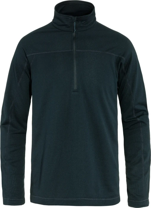 Fjällräven Abisko Lite Fleece Half Zip Funktionsshirt langarm dark navy (Herren)