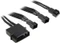 BitFenix Molex auf 3-Pin Adapter, sleeved, 20cm, schwarz Vorschaubild
