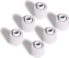 Alphacool Eiszapfen Schlauchanschluss G1/4" auf 13/10mm Anschraubtülle, weiß, 6er-Pack