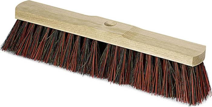 Nölle Besenkopf Saalbesen Arenga/Elaston Sattelholz mit Stielloch 40cm Staubbesen