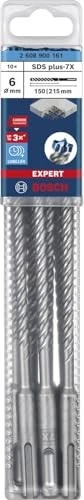 Bosch Professional EXPERT SDS-plus-7X Hammerbohrer, 6x150x215mm, 10 Stück
