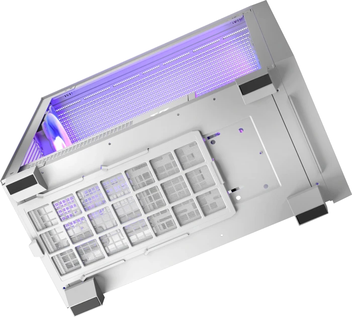 Modecom Volcano Perun Apex ARGB 3F White, Glasfenster