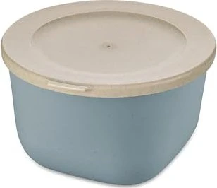 koziol Connect Box 1 mit Deckel Speisegefäß 1l nature flower blue