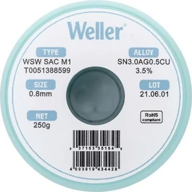 Weller WSW SAC M1 Lötzinn 0.8mm, 250g