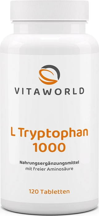 vitaworld L-Tryptophan 1000 Tabletten, 120 Stück