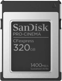 SanDisk PRO-CINEMA R1700/W1500 CFexpress 2.0 Type B 320GB