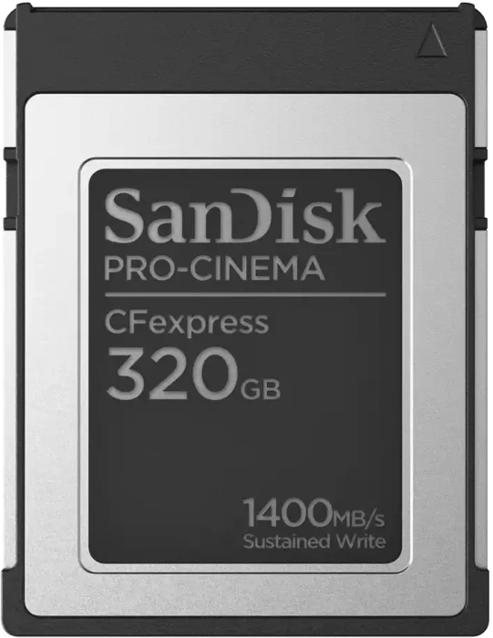 SanDisk PRO-CINEMA R1700/W1500 CFexpress 2.0 Type B 320GB