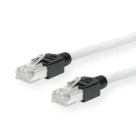 LEONI Kerpen MegaLine D1-20 SF/U Crossover-Patchkabel, Cat5e, SF/UTP, RJ-45/RJ-45, 10m, grau