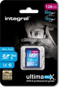 Integral UltimaPro X3 R300/W100 128GB, UHS-II U3, Class 10