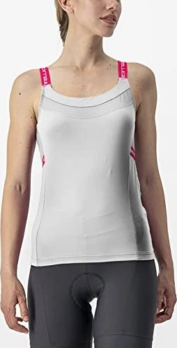 Castelli Bavette Trikot ärmellos ivory/persian red (Damen)