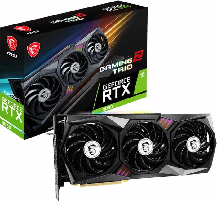 MSI GeForce RTX 3060 Gaming Z Trio 12G, 12GB GDDR6, HDMI, 3x DP