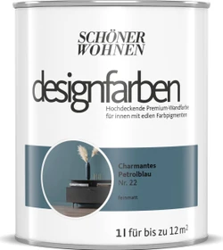 Schöner Wohnen Designfarben innen charmantes petrolblau, 1l