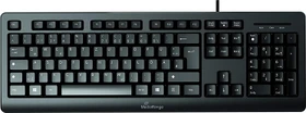 MediaRange kabelgebundene Tastatur, schwarz, USB, DE