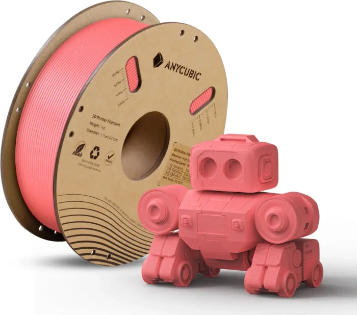 Anycubic PLA High Speed, Strawberry Pink, Spule, 1.75mm, 1.00kg