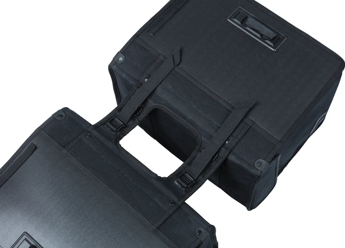 Basil Kavan Eco Classic Doppeltasche Gepäcktasche schwarz