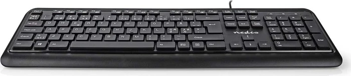 Nedis Multimedia Tastatur, schwarz, USB, ND