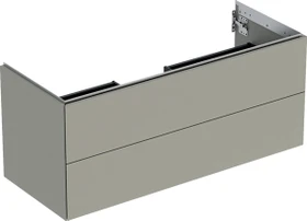 Geberit ONE Unterschrank für Waschtisch, mit zwei Schubladen, 120cm, greige/lackiert matt